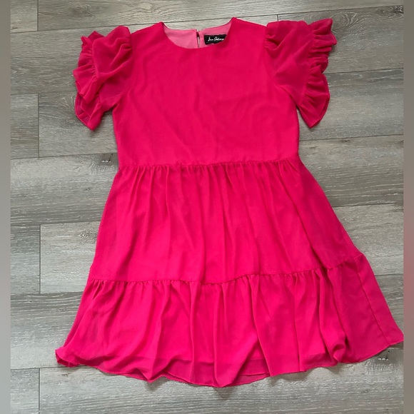 Sam Edelman Fuchsia Ruffled Kids Dress - Picture 1 of 4